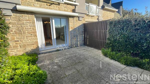 À vendre : Appartement avec une chambre, aperçu Mer avec jardin et garage à Quiberon, Port Maria