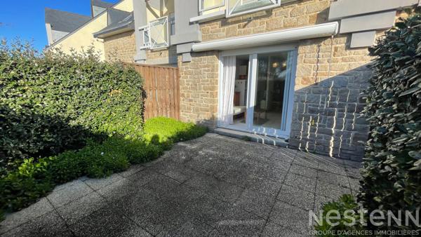 À vendre : Appartement avec une chambre, aperçu Mer avec jardin et garage à Quiberon, Port Maria