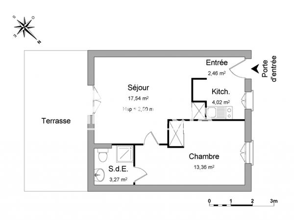Location Maison 2 pièces 40.65 m² - 6 RUE DES MIMOSAS Plestan 22640