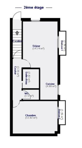 Appartement à vendre 2 pièces 40,15 m² Vitry-sur-Seine