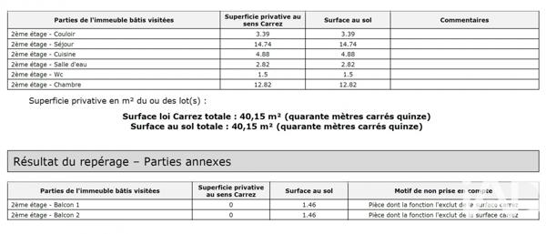 Appartement à vendre 2 pièces 40,15 m² Vitry-sur-Seine