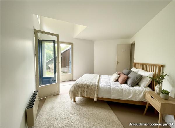 A vendre à Baden  secteur Guern Maison d'Architecte à 2 minutes à pied du Golfe  5 chambres vie de plain pied terrain divisible