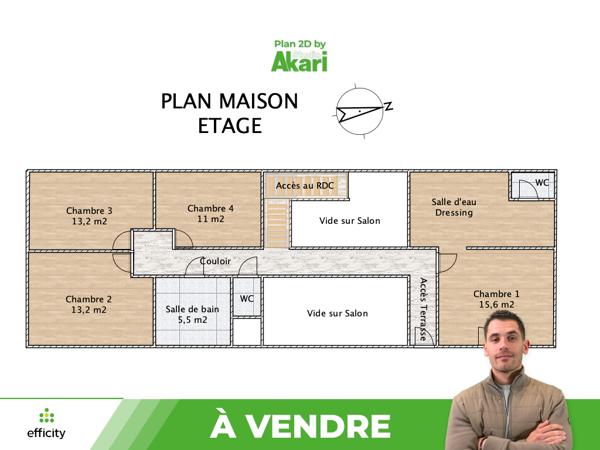 Maison
         6 pièces
        - 181 m² Bien prestige 599 000 € *