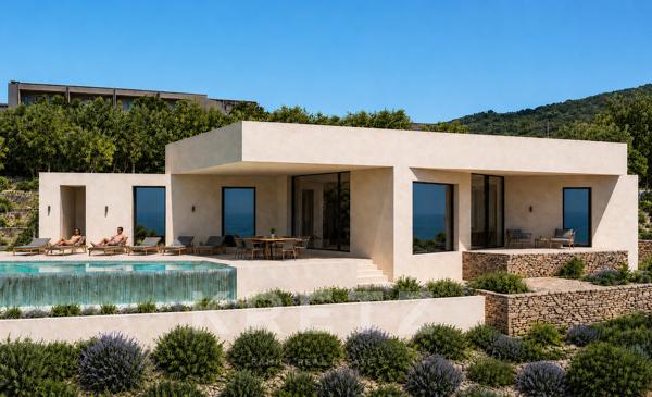LUMIO – PROJET D’EXCEPTION AVEC VUE MER PANORAMIQUE – VILLA CONTEMPORAINE EN VEFA