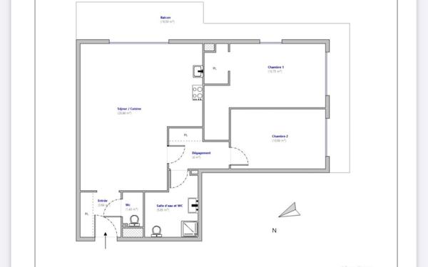 Appartement à vendre    3 pièces • 71,04 m2 Roquebrune-Cap-Martin