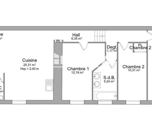 Location Appartement 4 pièces 80.48 m² - 14 RUE DE LA SIDOINE Trevoux 01600