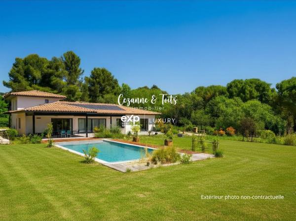 AIX-EN-PROVENCE OUEST – FONFIGUIÈRE | Villa contemporaine 5 chambres – 2 500 m² de terrain – Piscine 12×5