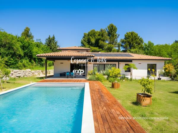 AIX-EN-PROVENCE OUEST – FONFIGUIÈRE | Villa contemporaine 5 chambres – 2 500 m² de terrain – Piscine 12×5