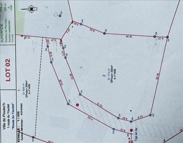 Terrain à vendre |  Ploulec'h |  774 m²
