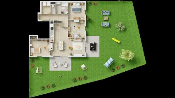 Appartement T4 neuf avec jardin - 87.80 m² - GUILERS