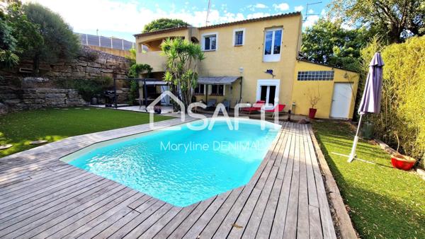 Charmante Villa - piscine - Appatement T3 indépendant - 2 grands garages / Local commercial