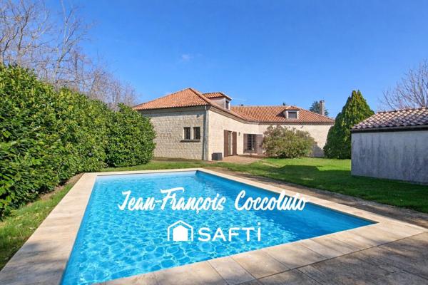 Belle maison familiale rénovée avec piscine