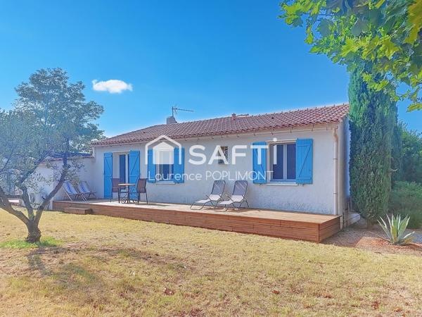 Maison traversante 4 pièces sur terrain clos de 1 370 m² avec piscine et grandes terrasses – Idéale en résidence principale ou secondaire, proche gare TGV