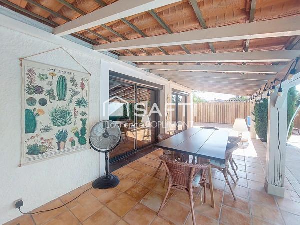 Maison traversante 4 pièces sur terrain clos de 1 370 m² avec piscine et grandes terrasses – Idéale en résidence principale ou secondaire, proche gare TGV