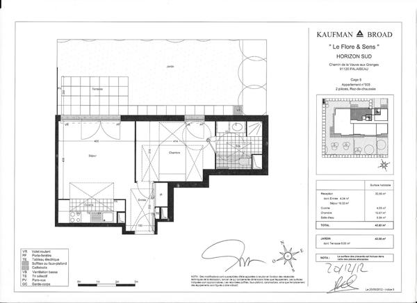 Appartement 2 pièces - 43 m²