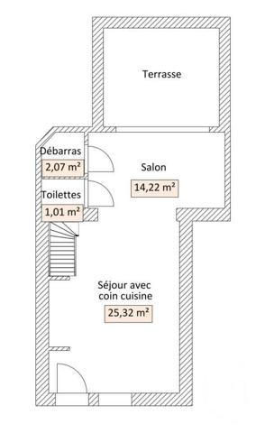 Maison à vendre  4 pièces - 92,97 m2 BATZ SUR MER - 44