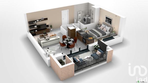 Appartement 2 pièces de 47 m² à Saint-Ismier (38330)