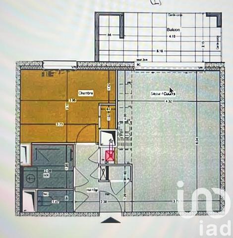 Appartement 2 pièces de 47 m² à Saint-Ismier (38330)