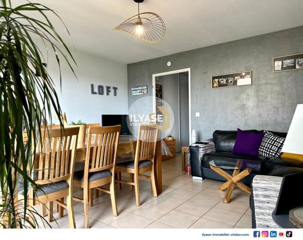 Chalon-sur-Saône (71100) Appartement T3 | 61 m² | Balcon