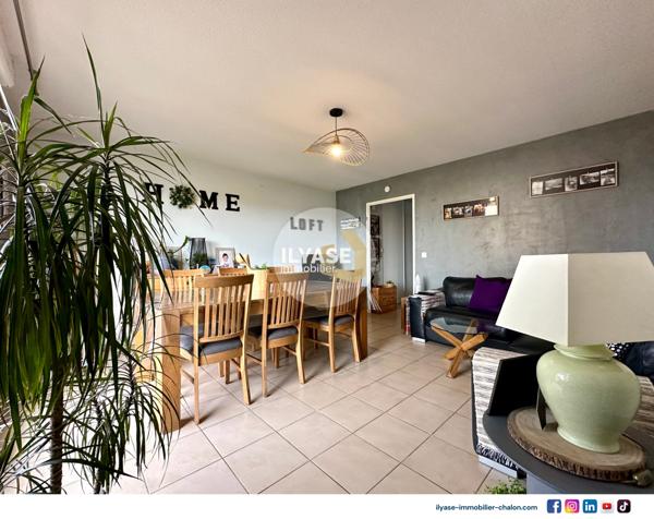 Chalon-sur-Saône (71100) Appartement T3 | 61 m² | Balcon