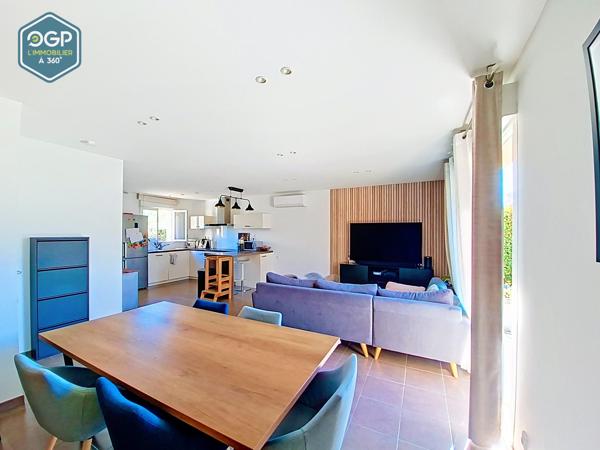 Maison T4 90 m², 3 chambres, garage et jardin DPE B