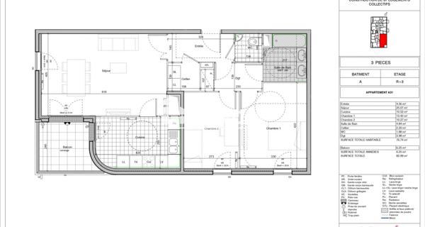 Location Appartement 3 pièces 76.06 m² - Bezons 95870
