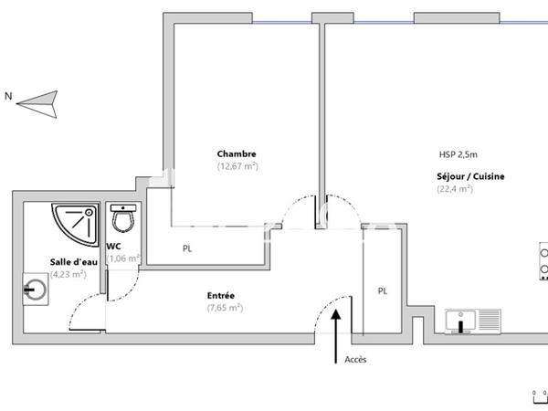 Location Appartement 2 pièces 48.01 m² - 165 RUE DE LA REPUBLIQUE Mainvilliers 28300