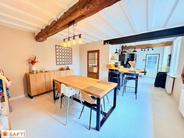 À vendre – Longère individuelle rénovée à Orsinval 3 chambres +garage