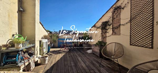 Appartement en duplex avec terrasse au centre de Toulouse