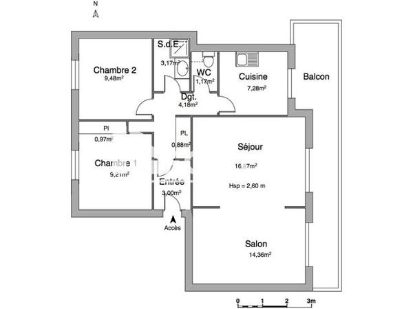 Location Appartement 3 pièces 70.57 m² - 6 PLACE BORODINE Avignon 84000