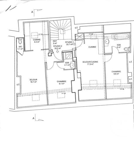 Appartement Débarras à vendre  4 pièces - 66,90 m2 COULOMMIERS - 77