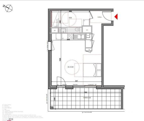 Appartement 1 pièce de 39 m² à Eybens (38320)