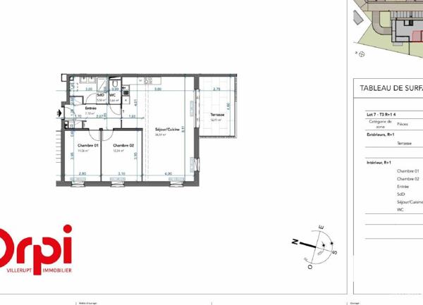 Appartement à vendre    3 pièces • 77,03 m2 Haucourt-Moulaine