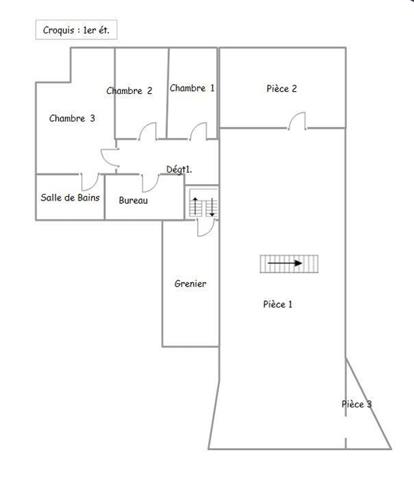 Immeuble commerce + logement à rénover et creer