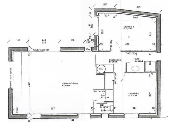 Maison Sainte Soulle 3 pièce(s) 59 m2 sur parcelle de 200 M2, Ste soulle 17220