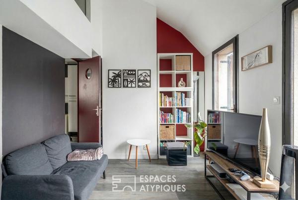 Type loft au dernier étage avec terrasse