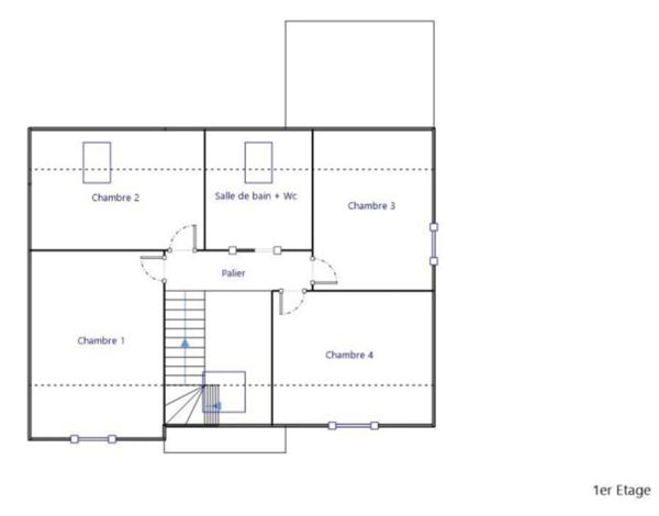 Dinard: Maison de 89m² avec garage sur jardin clos de 353m². 4 chambres. plages et commerces à 15 minutes à pied