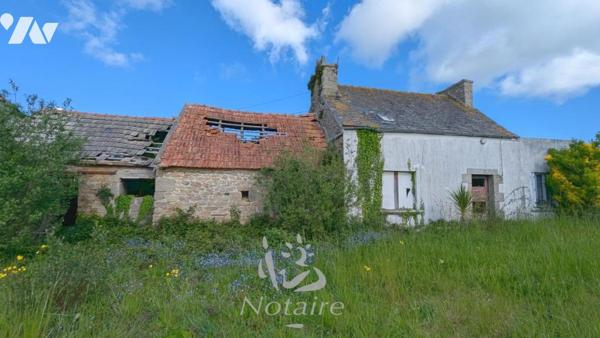 Corps de ferme à rénover, avec maison, grange, dépendance et hangar