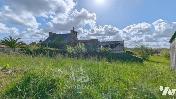 Corps de ferme à rénover, avec maison, grange, dépendance et hangar