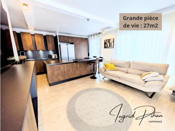 Apt T3 BIS - 72m2 + BALCON + PARKING - COEUR DE VILLE - BEZONS (95)