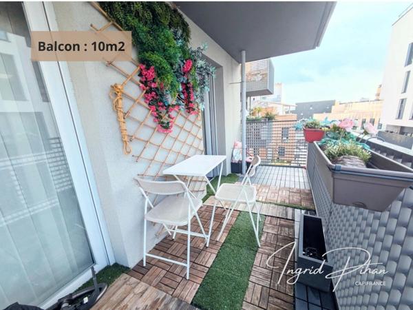 Apt T3 BIS - 72m2 + BALCON + PARKING - COEUR DE VILLE - BEZONS (95)