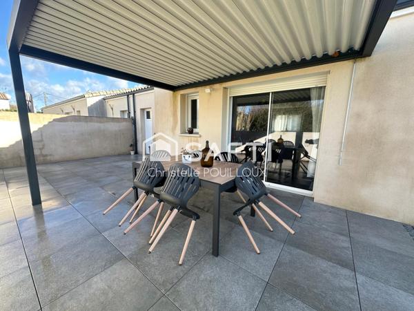 Maison, 3 chambres, jardin clos, terrasse et garage