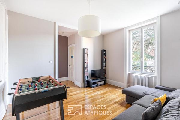 Maison ancienne avec jardin et piscine au calme d’une impasse