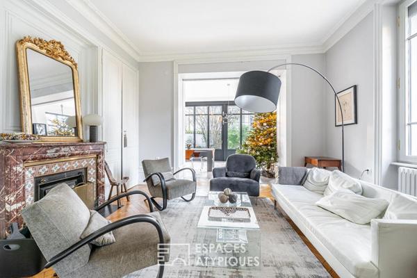 Maison ancienne avec jardin et piscine au calme d’une impasse