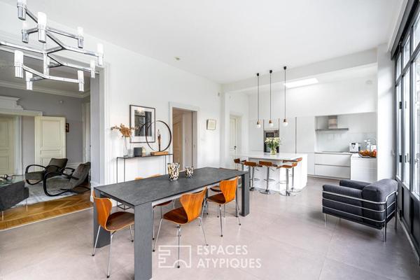 Maison ancienne avec jardin et piscine au calme d’une impasse