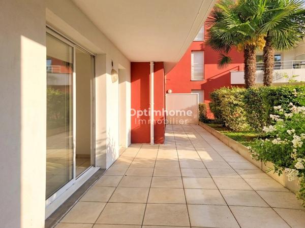 VENTE APPARTEMENT T3 60 M² – CARQUEFOU CENTRE (44470) | REZ-DE-JARDIN | TERRASSE 40 M² | GARAGE | DPE C