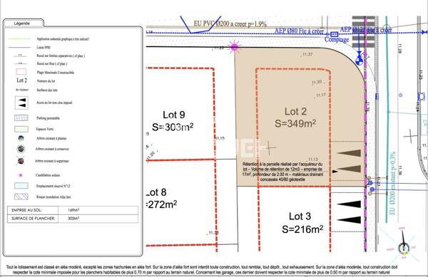 Parcelles de 349 m². Terrains libres de constructeur. Elne.