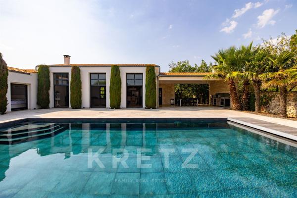 Villa d’exception à Dolus d’Oléron, 6 chambres et piscine à quelques pas des plages