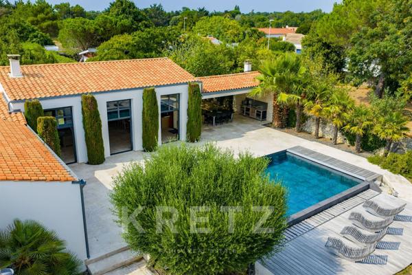 Villa d’exception à Dolus d’Oléron, 6 chambres et piscine à quelques pas des plages