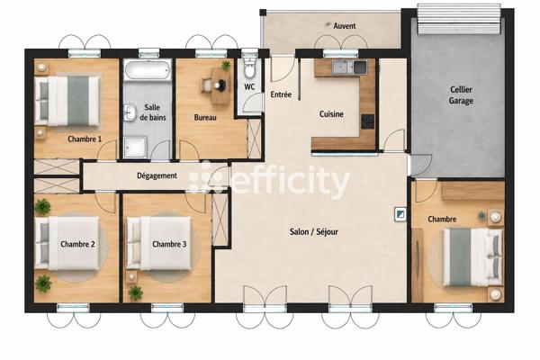 Maison
         7 pièces
        - 100 m² 393 680 €*